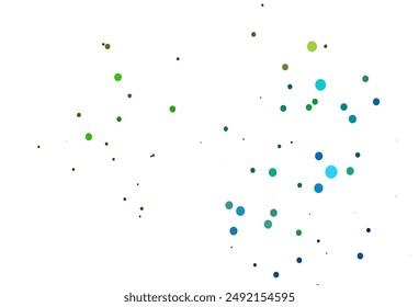 Light Multicolor, Rainbow vector layout with circle shapes. Blurred bubbles on abstract background with colorful gradient. Pattern of water, rain drops.