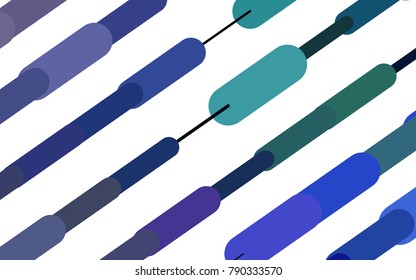 Light Multicolor, Rainbow vector layout with flat lines. Glitter abstract illustration with colored sticks. The pattern can be used for medical ad, booklets, leaflets