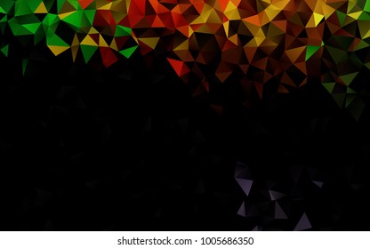 Light Multicolor, Rainbow vector low poly template. Shining colored illustration in a brand-new style. A completely new design for your business.