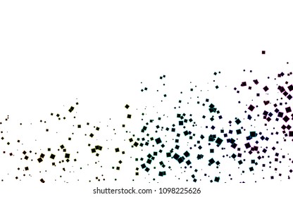 Light Multicolor, Rainbow vector low poly background. A sample with a polygonal design. Illustration in polygonal style with repeating squares