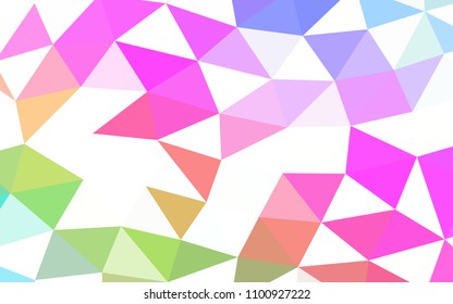 Light Multicolor, Rainbow vector low poly low poly. Creative illustration in halftone style with gradient. The completely new template can be used for your brand book.