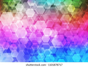 Light Multicolor, Rainbow vector low poly background. Colorful illustration in abstract style with gradient. Brand new design for your business.
