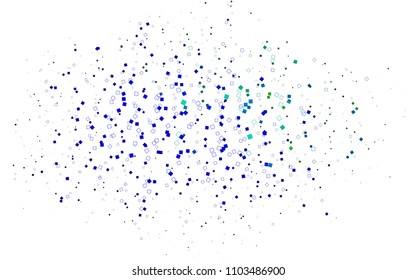 Light Multicolor, Rainbow vector low poly background. A sample with a polygonal design. Illustration in polygonal style with repeating squares