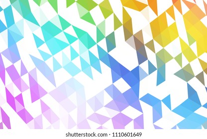 Light Multicolor, Rainbow vector low poly layout. Shining colored illustration in a Brand new style. A new texture for your design.