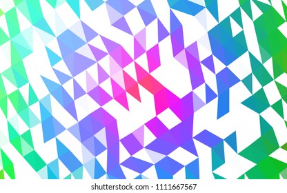 Light Multicolor, Rainbow vector low poly background. Brand new colored illustration in blurry style with gradient. A completely new design for your business.
