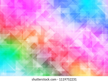 Light Multicolor, Rainbow vector low poly low poly. Glitter abstract illustration with an elegant design. A new texture for your design.