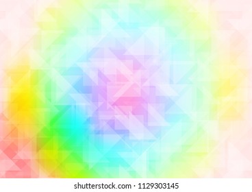 Light Multicolor, Rainbow vector low poly layout. Modern geometrical abstract illustration with gradient. Brand new style for your business design.