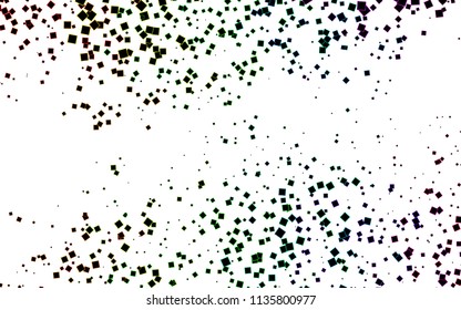 Light Multicolor, Rainbow vector low poly background. A sample with a polygonal design. Illustration in polygonal style with repeating squares