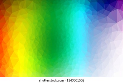 Light Multicolor, Rainbow vector low poly texture. Creative geometric illustration in Origami style with gradient. Brand new style for your business design.