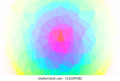 Light Multicolor, Rainbow vector low poly texture. Colorful abstract illustration with gradient. A new texture for your design.