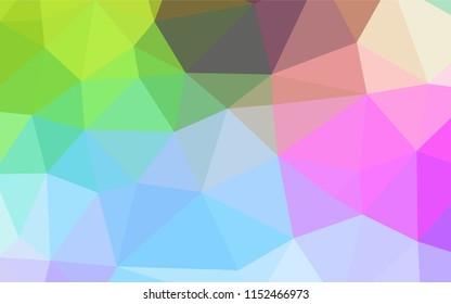 Light Multicolor, Rainbow vector low poly layout. A sample with polygonal shapes. Brand new design for your business.