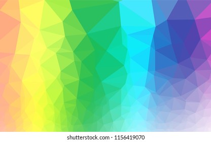 Light Multicolor, Rainbow vector low poly texture. A vague abstract illustration with gradient. Brand new design for your business.