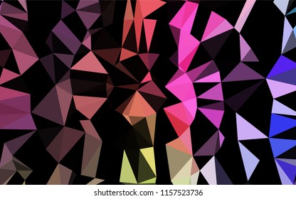 Light Multicolor, Rainbow vector low poly cover. Creative illustration in halftone style with gradient. The completely new template can be used for your brand book.