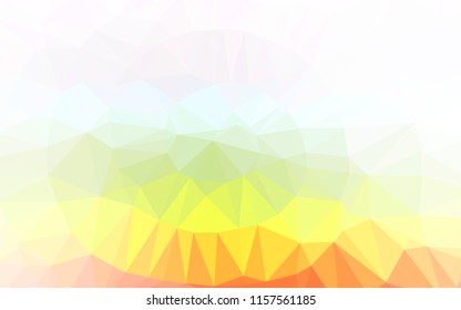 Light Multicolor, Rainbow vector low poly layout. A sample with polygonal shapes. The polygonal design can be used for your web site.