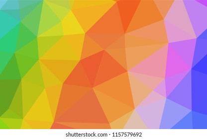 Light Multicolor, Rainbow vector low poly layout. An elegant bright illustration with gradient. Brand new design for your business.
