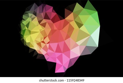 Light Multicolor, Rainbow vector low poly layout. Colorful abstract illustration with gradient. Brand new design for your business.