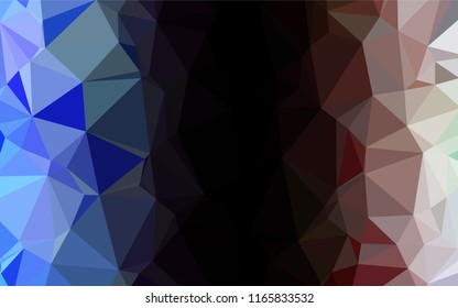 Light Multicolor, Rainbow vector low poly cover. Shining colored illustration in a Brand new style. The textured pattern can be used for background.