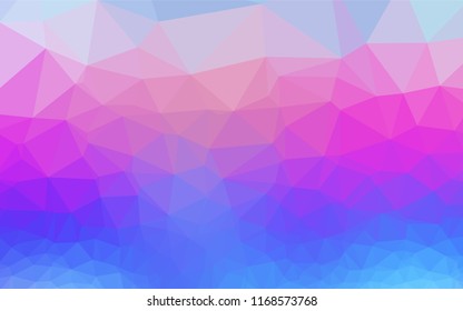 Light Multicolor, Rainbow vector low poly cover. Shining colored illustration in a Brand new style. Triangular pattern for your business design.