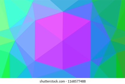 Light Multicolor, Rainbow vector low poly cover. An elegant bright illustration with gradient. Brand new design for your business.