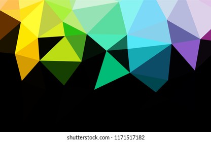 Light Multicolor, Rainbow vector low poly texture. Modern geometrical abstract illustration with gradient. The completely new template can be used for your brand book.