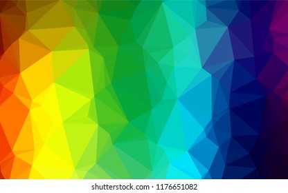 Light Multicolor, Rainbow vector low poly layout. A vague abstract illustration with gradient. The completely new template can be used for your brand book.