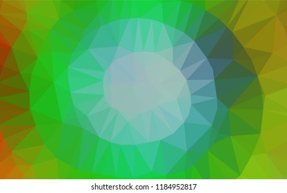 Light Multicolor, Rainbow vector low poly layout. Brand new colored illustration in blurry style with gradient. A completely new design for your business.