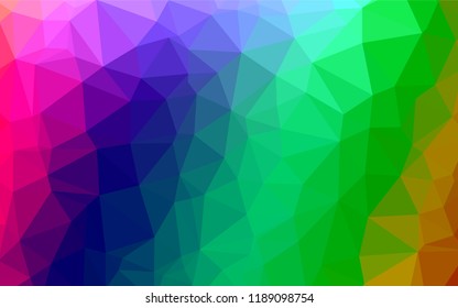 Light Multicolor, Rainbow vector low poly texture. A sample with polygonal shapes. A new texture for your design.