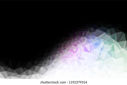 Light Multicolor, Rainbow vector low poly texture. Modern geometrical abstract illustration with gradient. The elegant pattern can be used as part of a brand book.