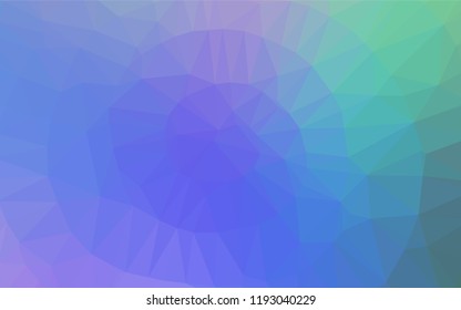 Light Multicolor, Rainbow vector low poly cover. A sample with polygonal shapes. Brand new design for your business.