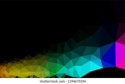 Light Multicolor, Rainbow vector low poly layout. Creative illustration in halftone style with gradient. Brand new design for your business.