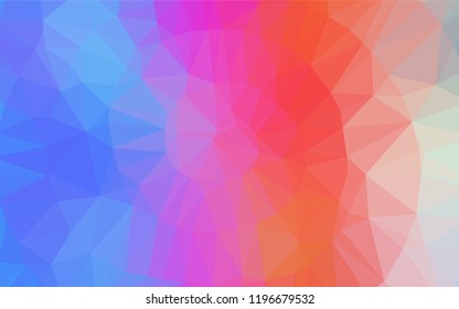Light Multicolor, Rainbow vector low poly layout. Glitter abstract illustration with an elegant design. The best triangular design for your business.