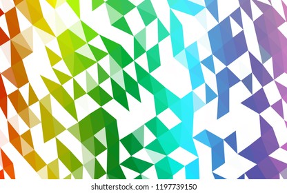 Light Multicolor, Rainbow vector low poly cover. Colorful abstract illustration with gradient. Brand new design for your business.