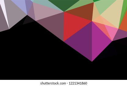 Light Multicolor, Rainbow vector low poly texture. Colorful illustration in abstract style with gradient. The best triangular design for your business.