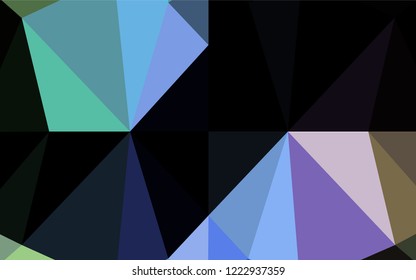 Light Multicolor, Rainbow vector low poly layout. Colorful abstract illustration with gradient. The polygonal design can be used for your web site.