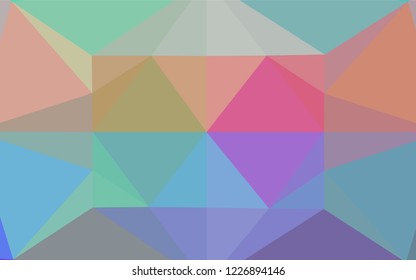 Light Multicolor, Rainbow vector low poly layout. A completely new color illustration in a vague style. The elegant pattern can be used as part of a brand book.