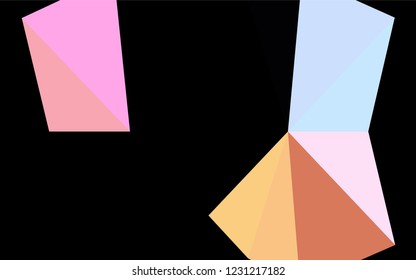 Light Multicolor, Rainbow vector low poly layout. A completely new color illustration in a vague style. The polygonal design can be used for your web site.
