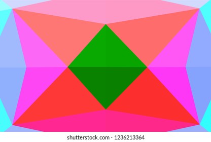 Light Multicolor, Rainbow vector low poly texture. Shining colored illustration in a Brand new style. The best triangular design for your business.