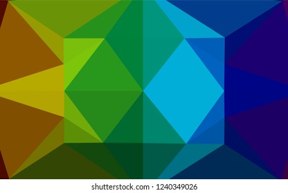 Light Multicolor, Rainbow vector low poly layout. Colorful illustration in abstract style with gradient. A completely new design for your business.