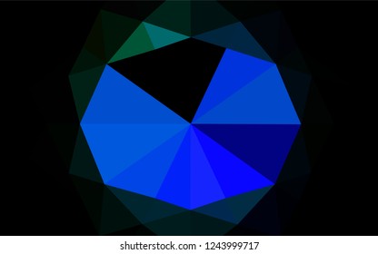 Light Multicolor, Rainbow vector low poly texture. A sample with polygonal shapes. The elegant pattern can be used as part of a brand book.