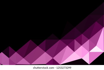 Light Multicolor, Rainbow vector low poly texture. Geometric illustration in Origami style with gradient. Brand new style for your business design.