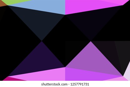 Light Multicolor, Rainbow vector low poly cover. Creative geometric illustration in Origami style with gradient. A completely new design for your business.