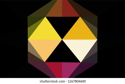 Light Multicolor, Rainbow vector low poly cover. A vague abstract illustration with gradient. A new texture for your design.