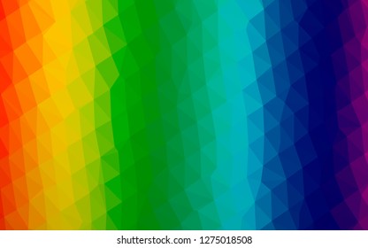 Light Multicolor, Rainbow vector low poly cover. A completely new color illustration in a vague style. Brand new design for your business.