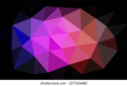 Light Multicolor, Rainbow vector low poly cover. Geometric illustration in Origami style with gradient.  The textured pattern can be used for background.