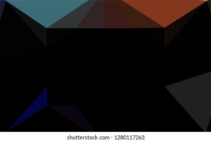 Light Multicolor, Rainbow vector low poly layout. A completely new color illustration in a vague style. The completely new template can be used for your brand book.
