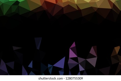 Light Multicolor, Rainbow vector low poly layout. Colorful illustration in abstract style with gradient. Completely new template for your business design.