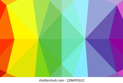 Light Multicolor, Rainbow vector low poly texture. Colorful abstract illustration with gradient. A completely new design for your business.