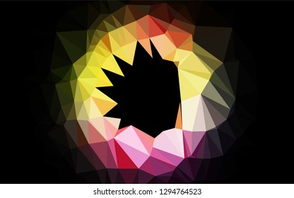 Light Multicolor, Rainbow vector low poly layout. An elegant bright illustration with gradient. The polygonal design can be used for your web site.