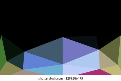 Light Multicolor, Rainbow vector low poly cover. Creative illustration in halftone style with gradient. Textured pattern for background.