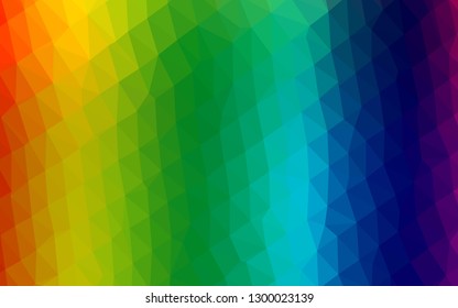 Light Multicolor, Rainbow vector low poly texture. A vague abstract illustration with gradient. Completely new design for your business.